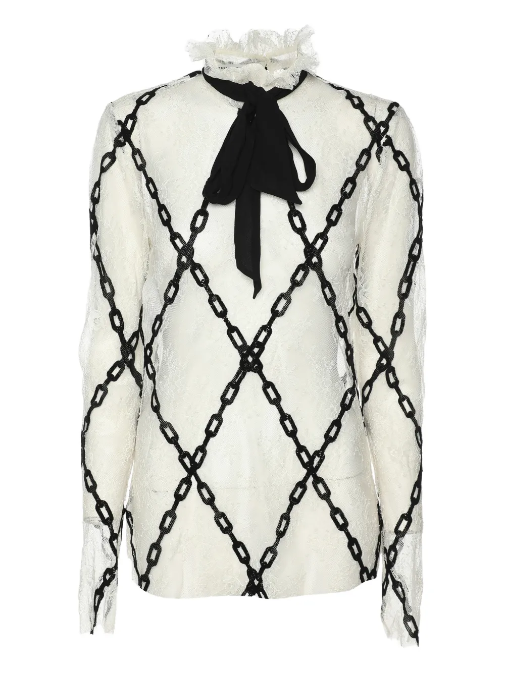 Polo Ralph Lauren Lace chain top - Bianco