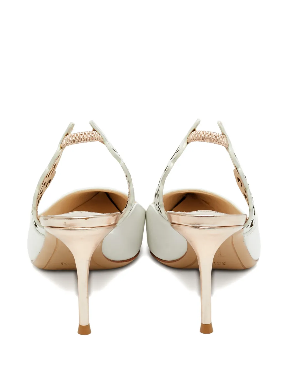 Sophia Webster Angelo cut-out leather pumps - Wit