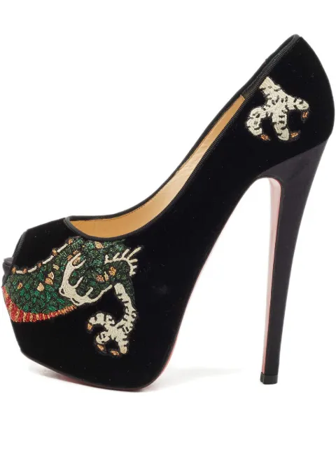 Christian Louboutin Pre-Owned Highness velvet pumps