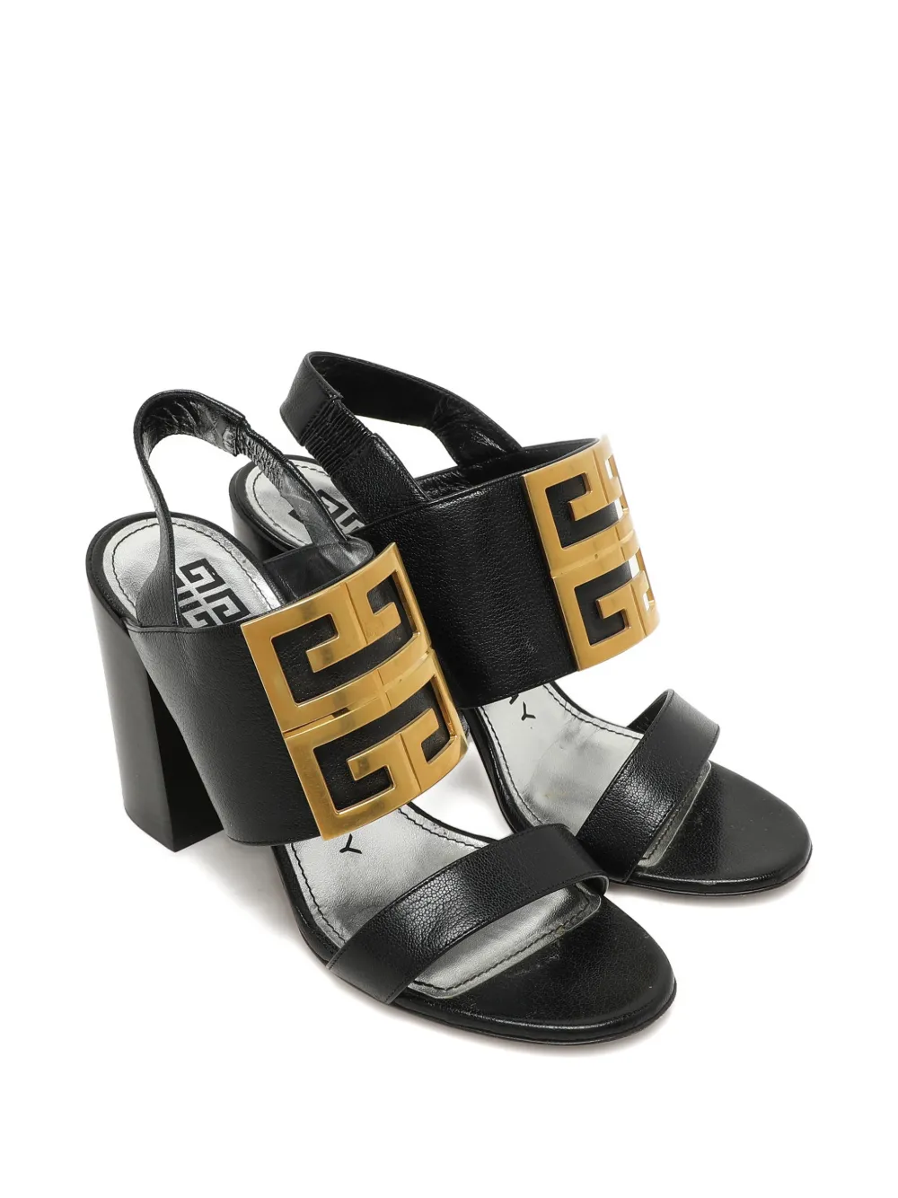 Givenchy Pre-Owned 4G logo slingback sandals - Zwart