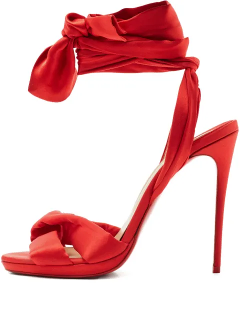 Christian Louboutin Pre-Owned Tres Frais satin tie sandals