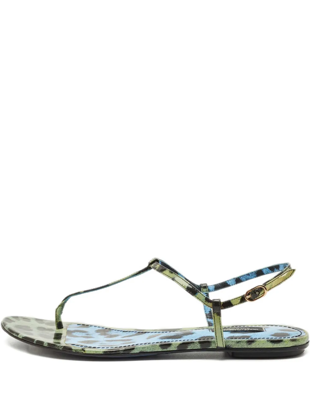 Pre-owned Dolce & Gabbana Thong Sandals In Blue
