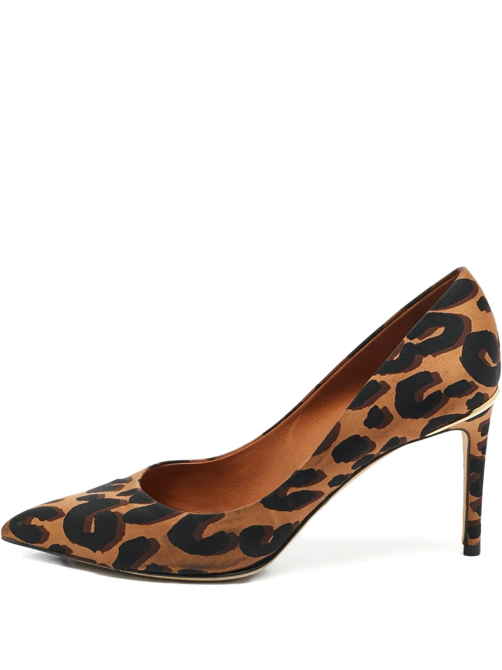 Louis Vuitton Pre-Owned Eyeline leopard-print pumps - Braun