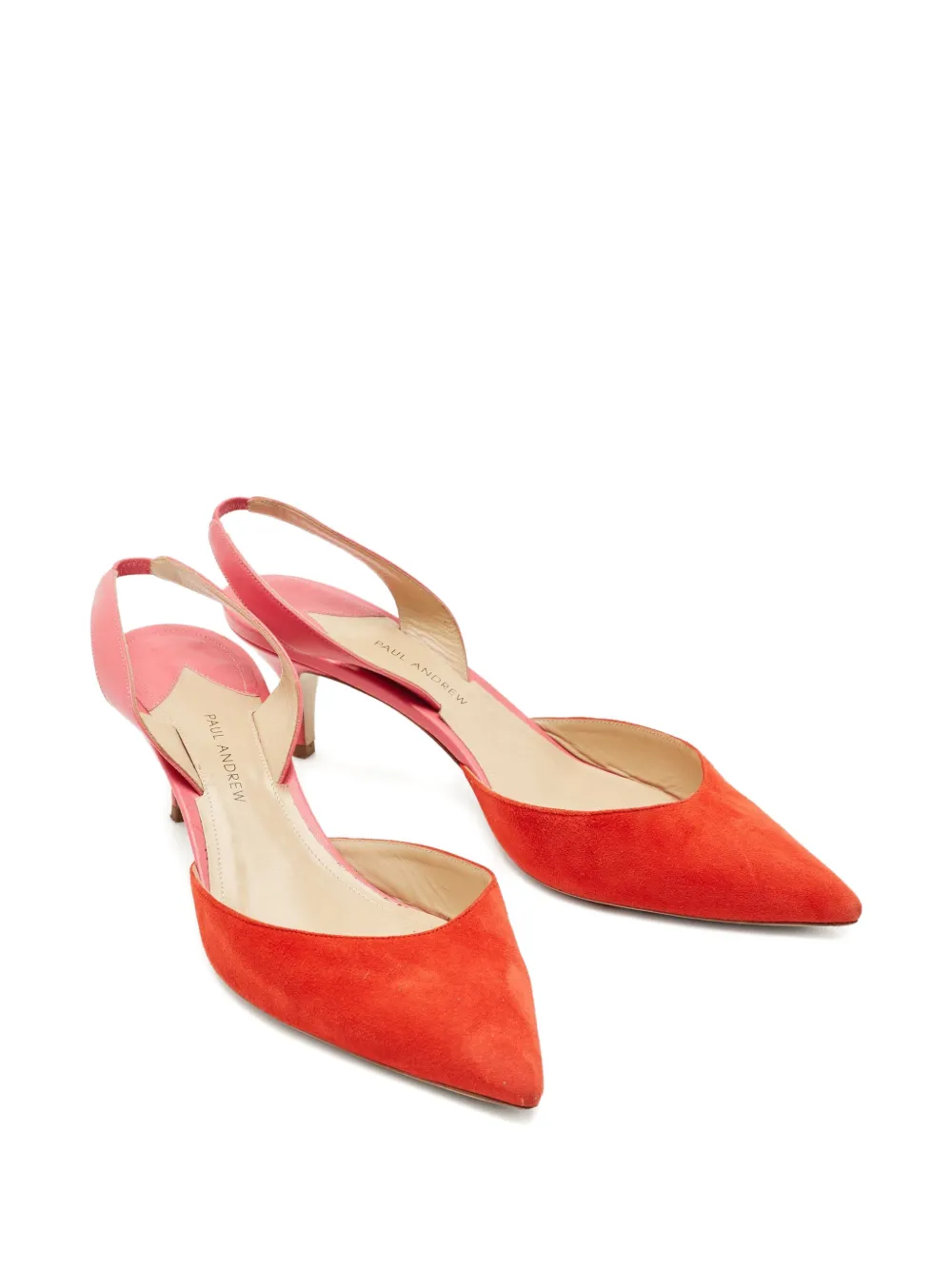 Paul Andrew slingback pointed pumps - Rood