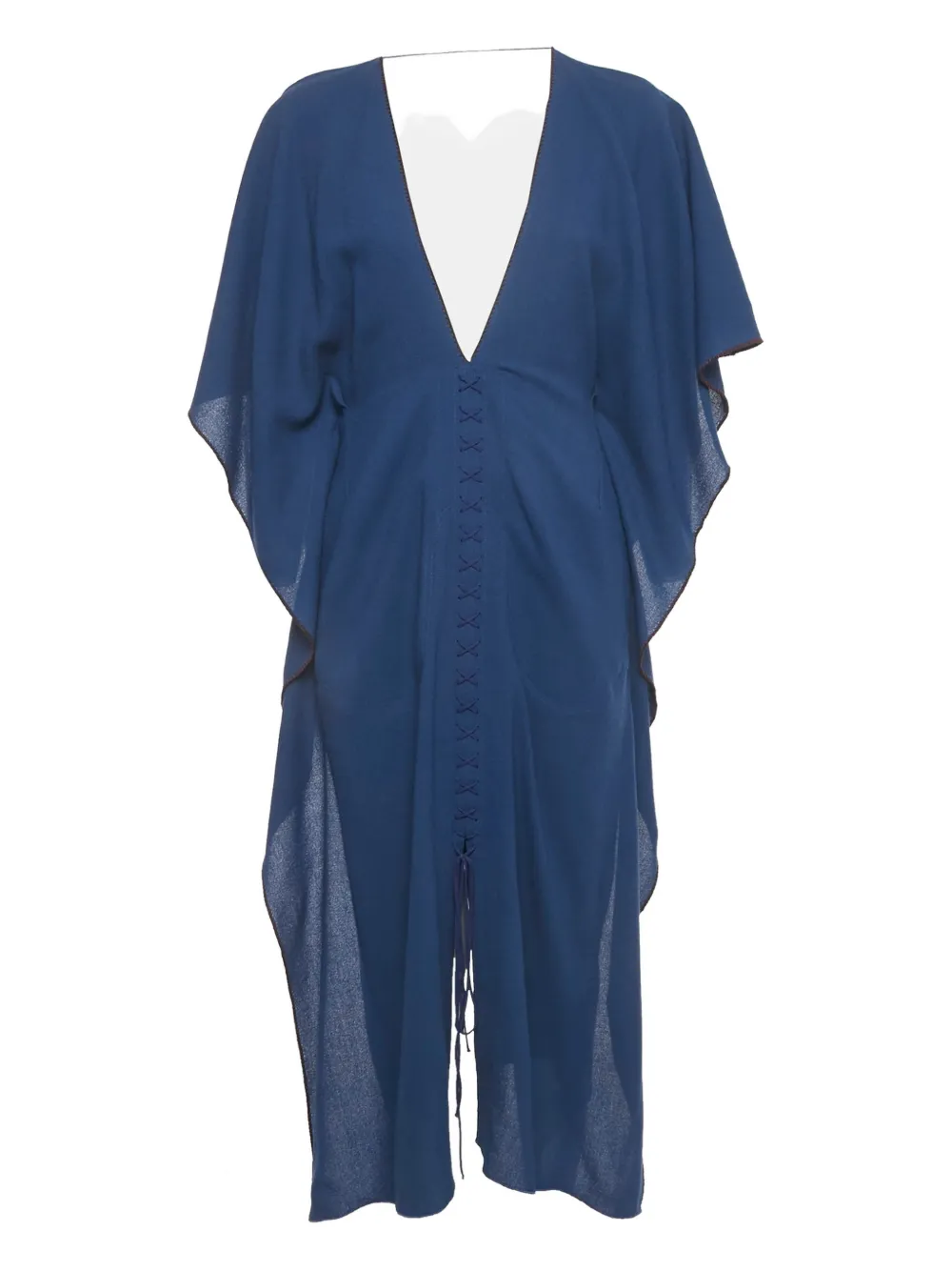 Roland Mouret Abito con scollo a V - Blu