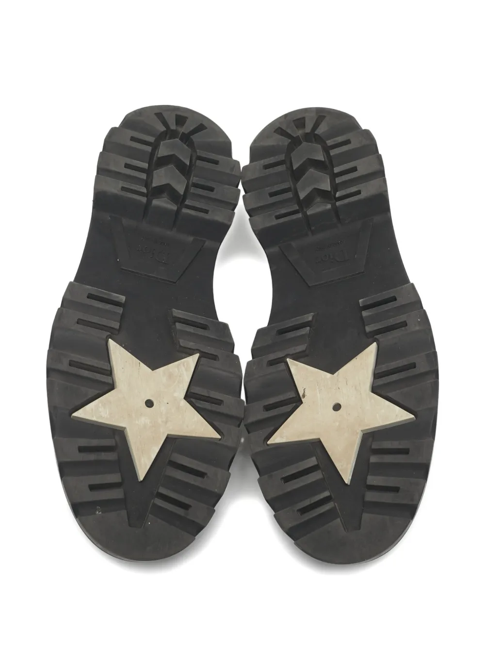 DIOR Pre-owned Code Leather Loafers In Black