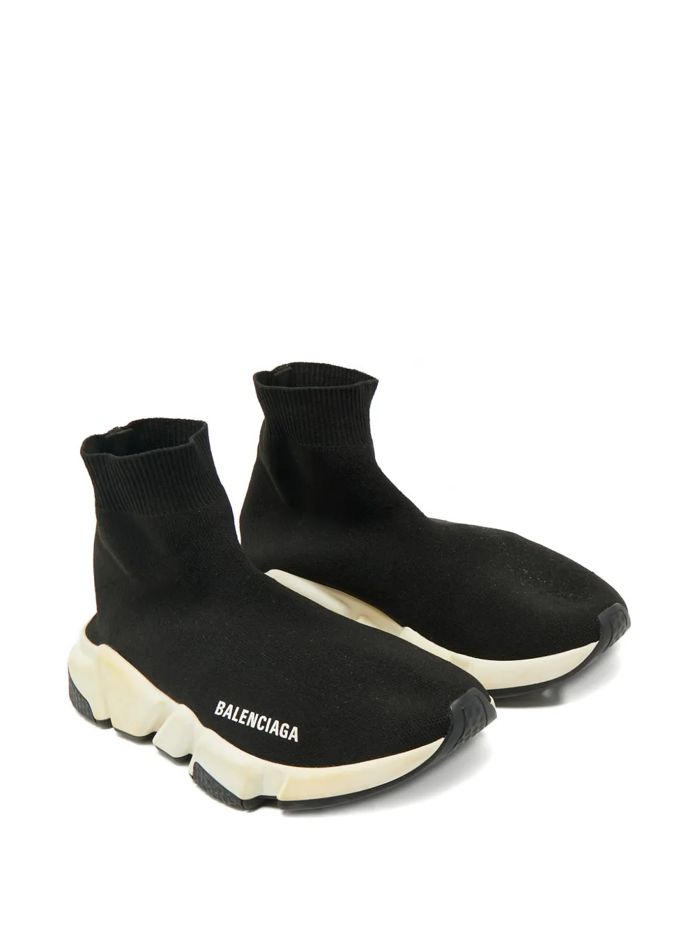 Balenciaga Pre-Owned Speed logo-detail slip-on sneakers - Zwart
