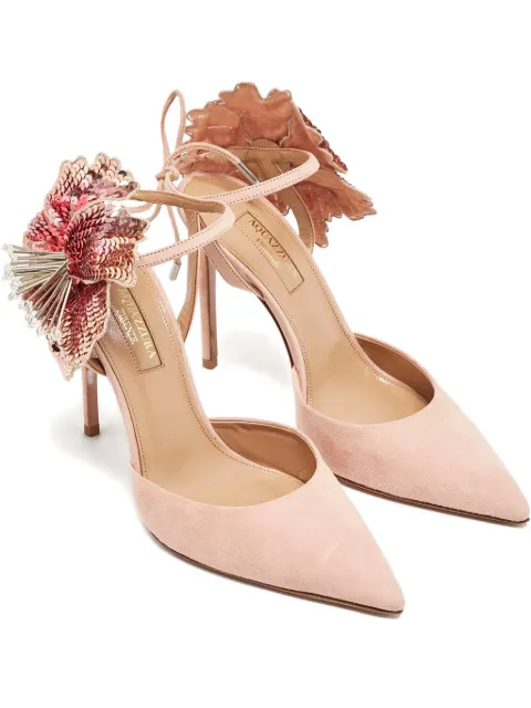 Aquazzura flower-embellished sandals