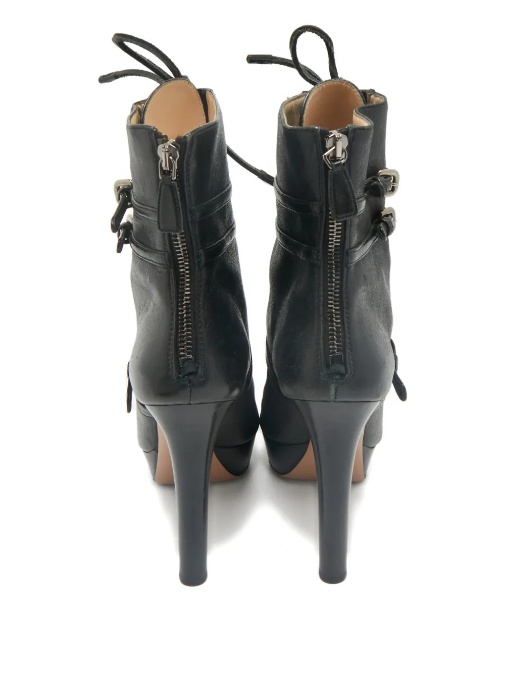 Prada Pre-Owned buckle-details leather boot | Image 2