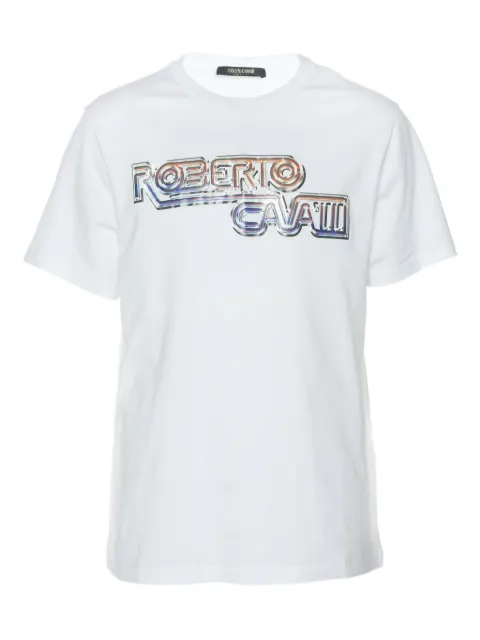 Roberto Cavalli logo-print T-shirt 