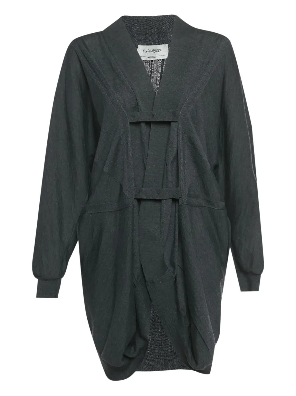 Saint Laurent Pre-Owned long cardigan - Grau