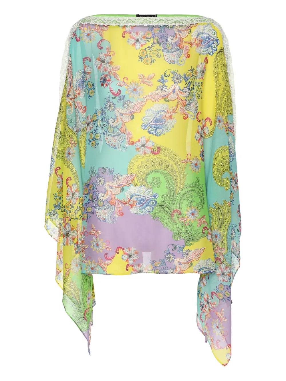 Pre-owned Etro Paisley Print Blouse In Yellow