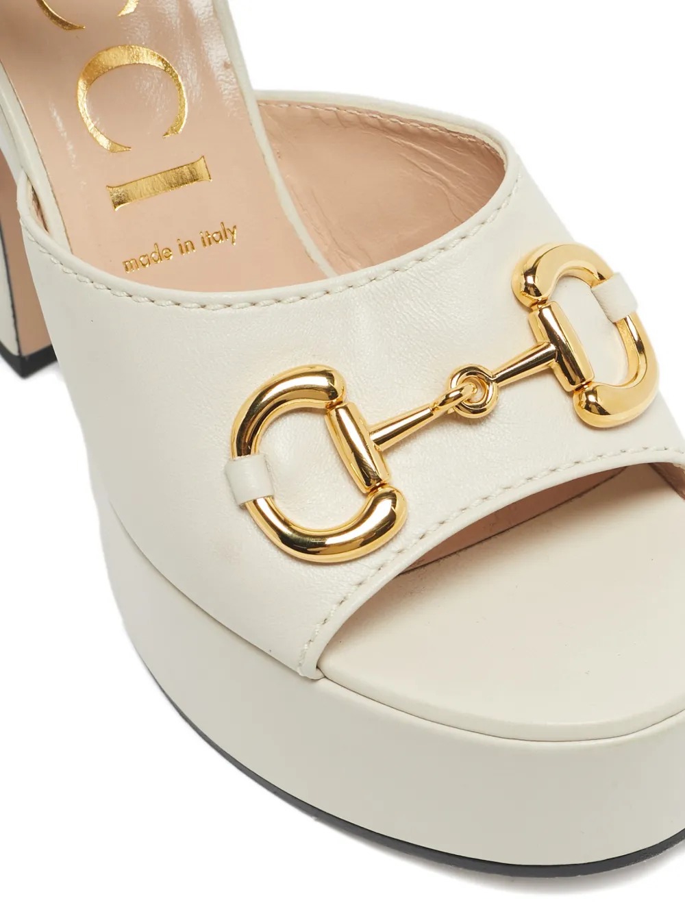 Pre-owned Gucci Horsebit Platform Sandals In Neutral