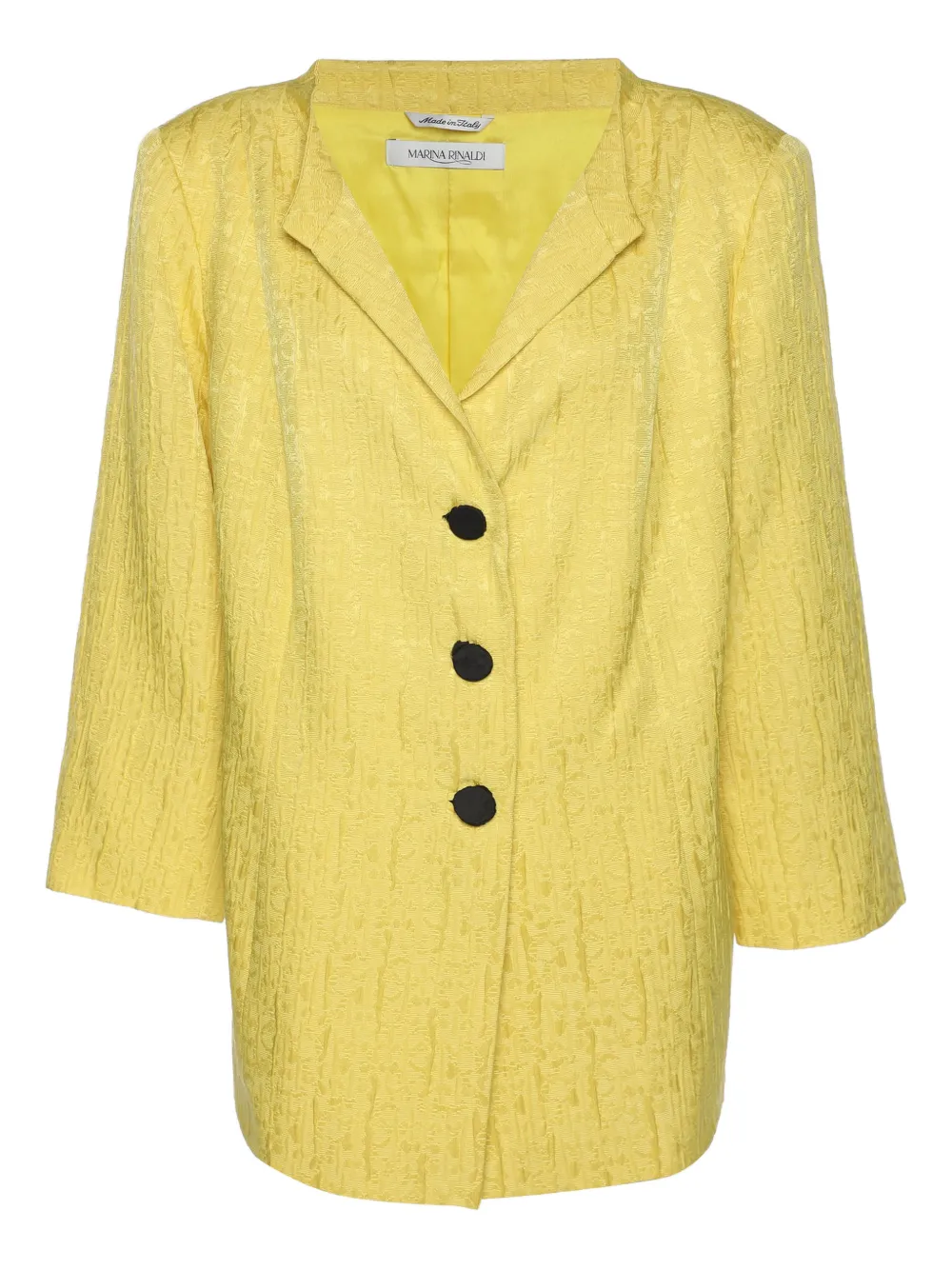 Marina Rinaldi Blazer con effetto jacquard - Giallo