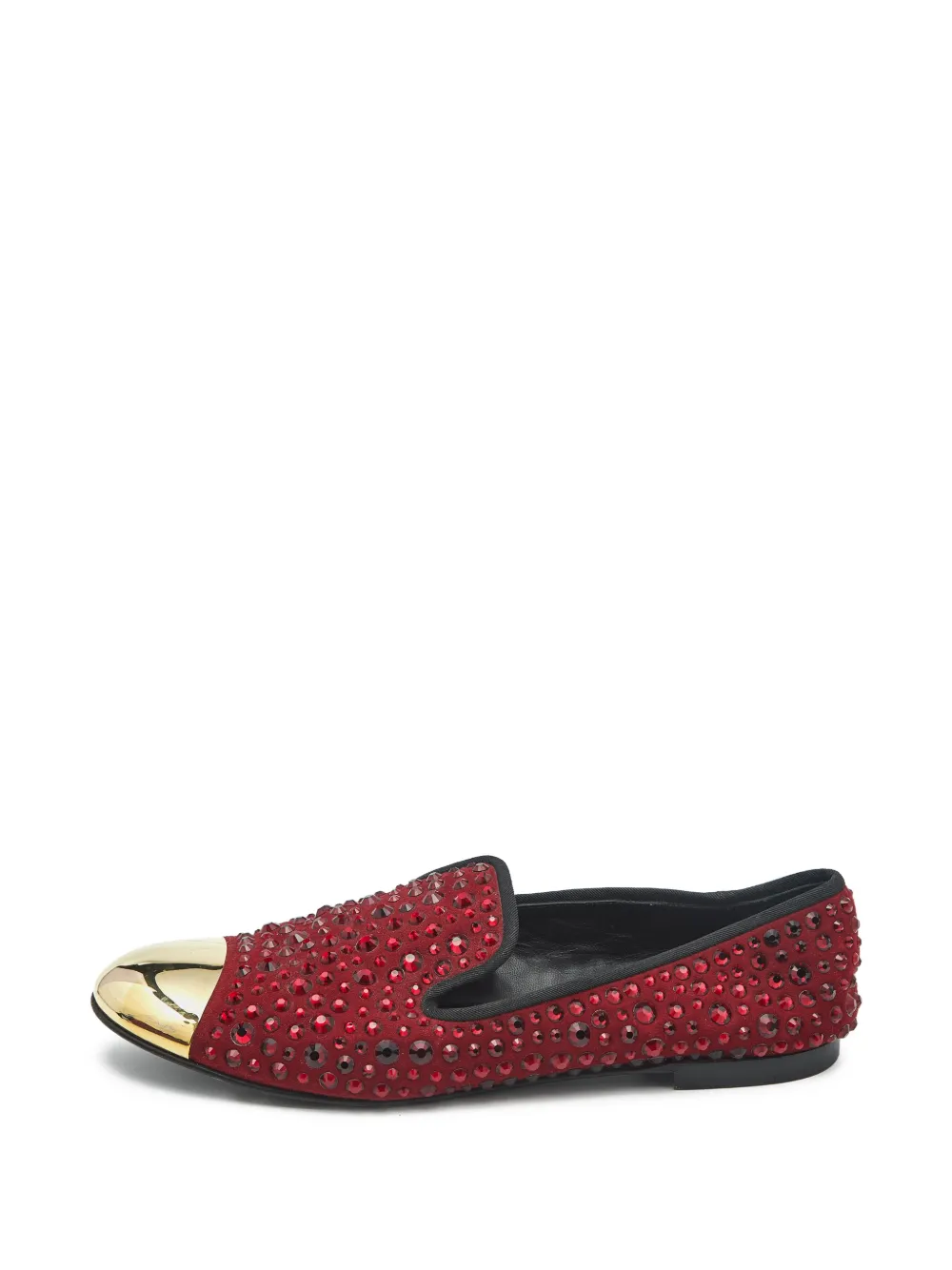 Giuseppe Zanotti Slippers con strass - Rosso