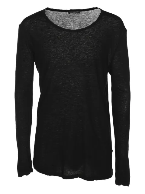 Balmain Pre-Owned top tejido manga corta