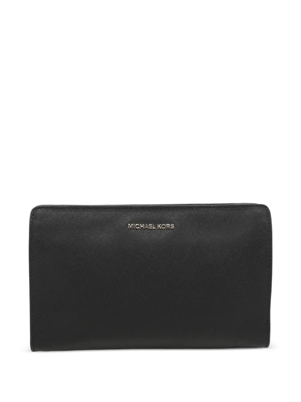 Pre-owned Michael Kors Vintage Large Jet Set Cross Body Bag In Black