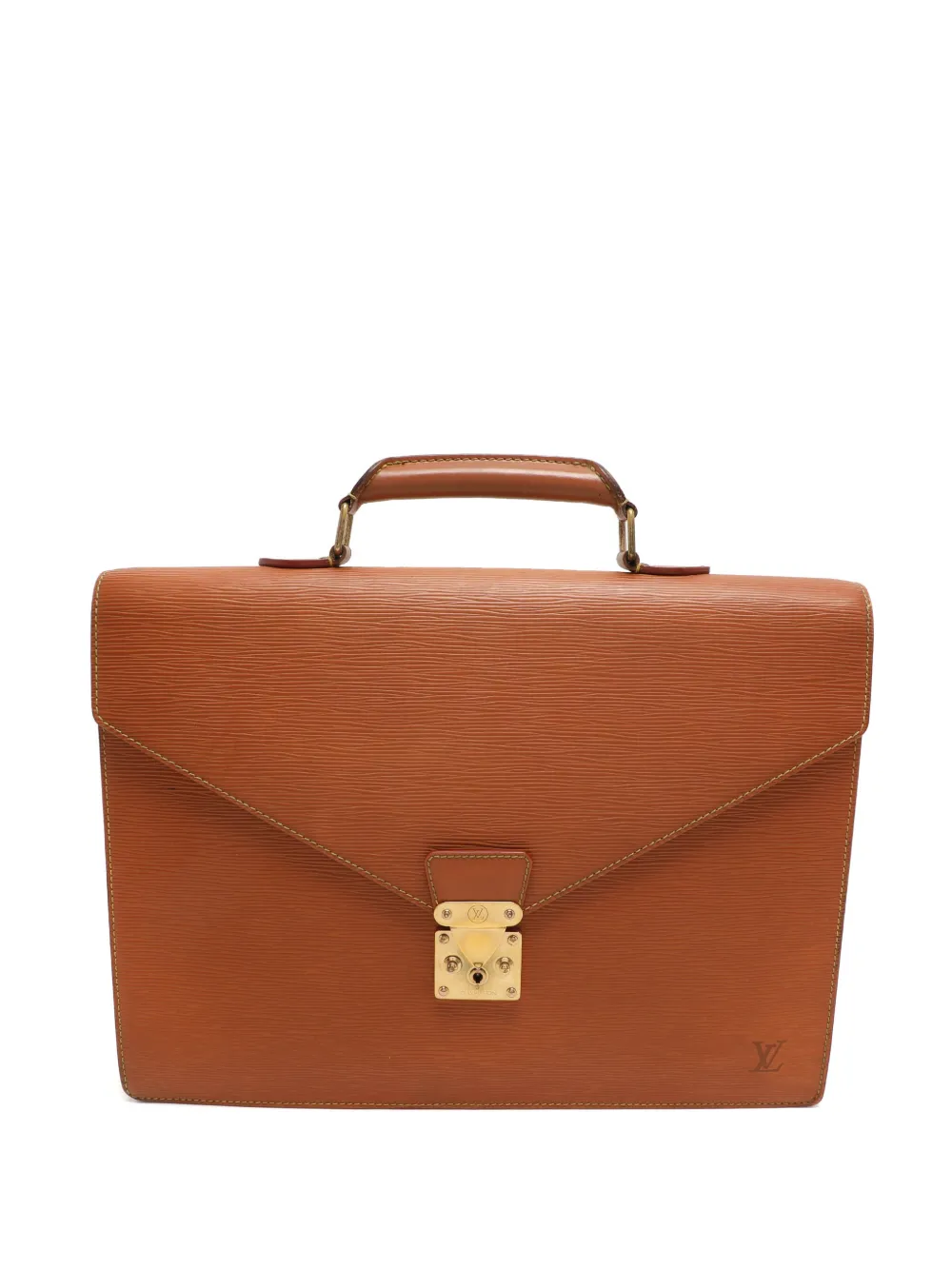 Louis Vuitton Pre-Owned 1998 logo-detail briefcase - Marrone