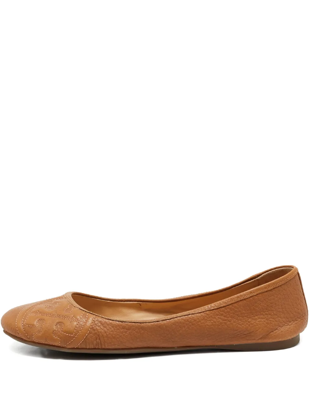 Tory Burch 38.5 calf leather ballet flats - Marrone