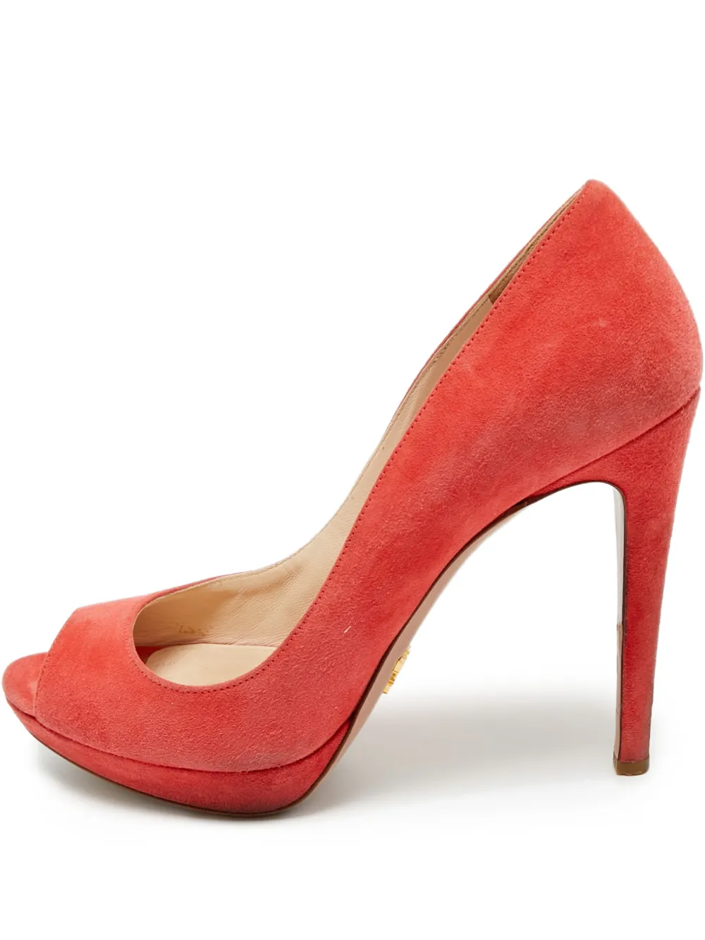 Prada Pre-Owned platform peep-toe pumps - Rosa
