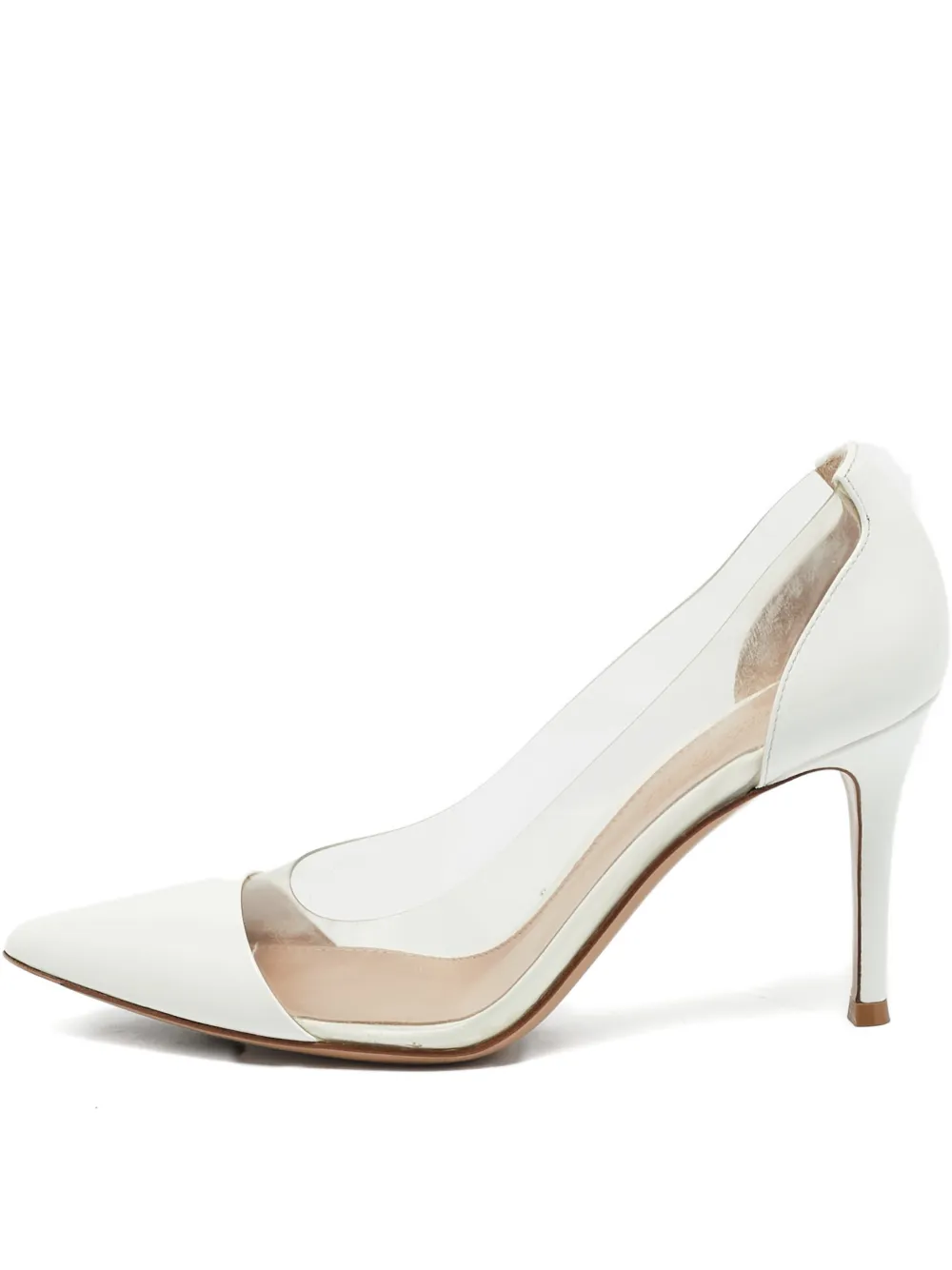 Gianvito Rossi leather pointed pumps - Weiß