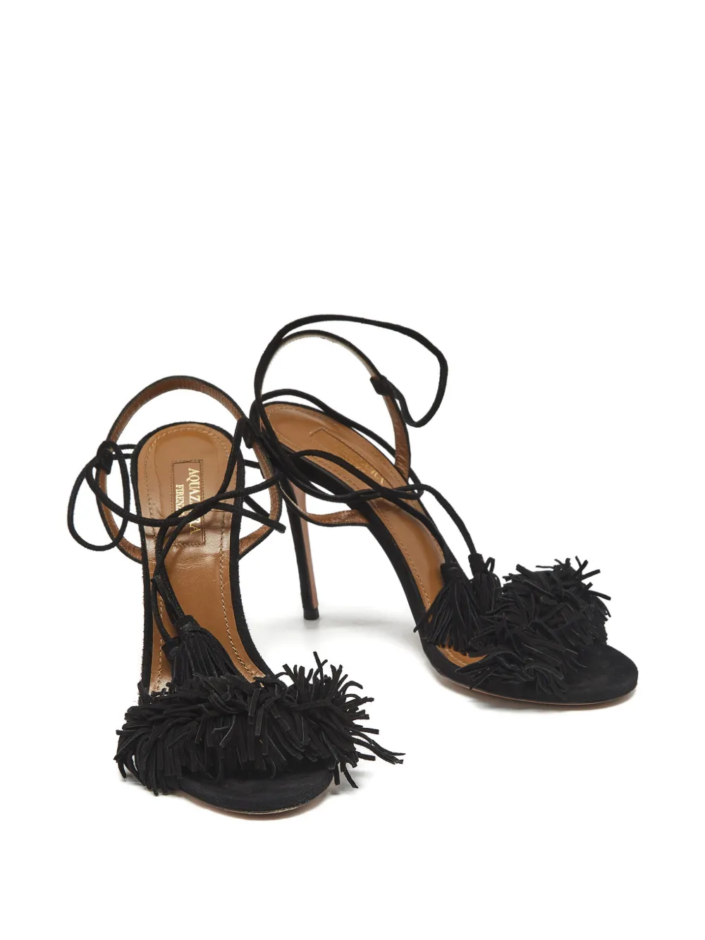 Aquazzura Wild Thing fringe sandals - Zwart