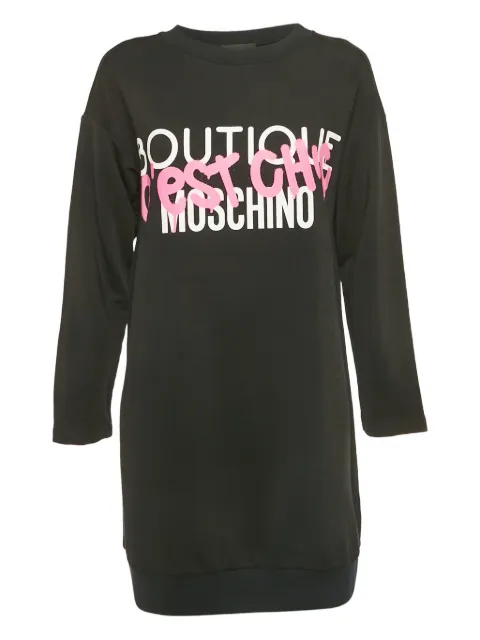 Boutique Moschino logo-print long sweatshirt