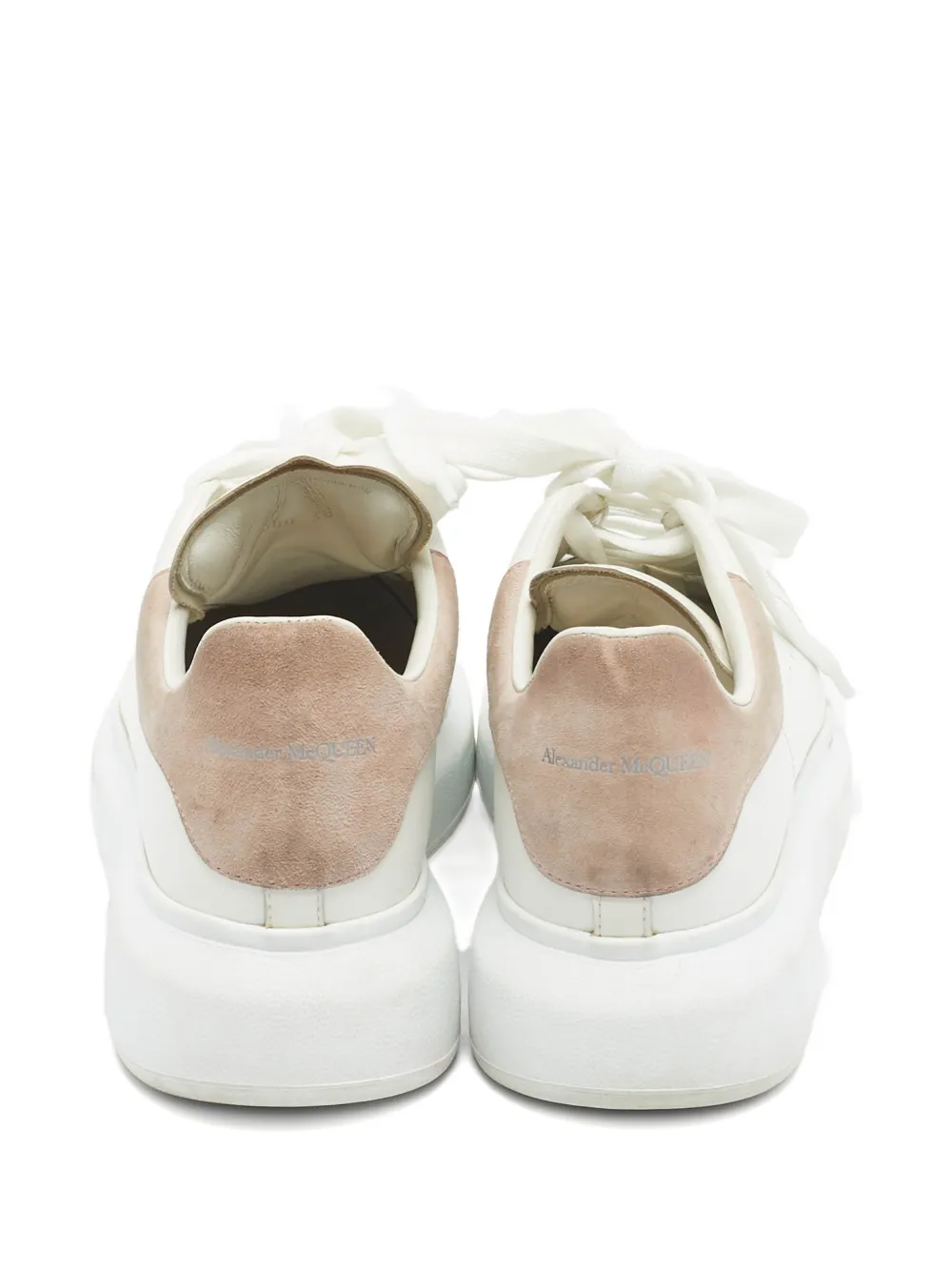 Alexander McQueen Pre-Owned 38.5 calf leather sneaker - Wit