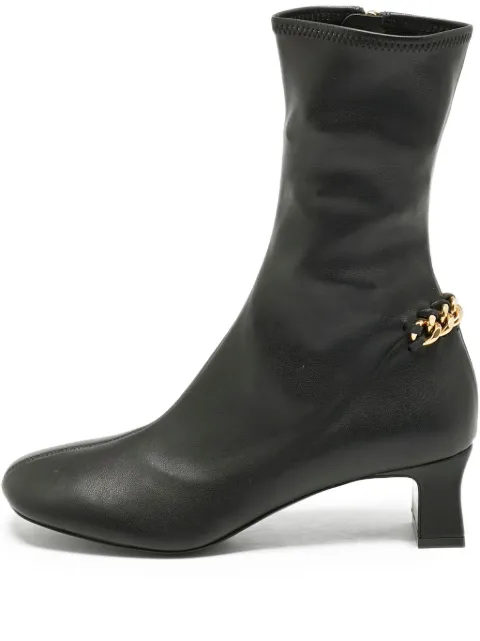 Stella McCartney Pre-Owned Falabella chain-trim ankle boots