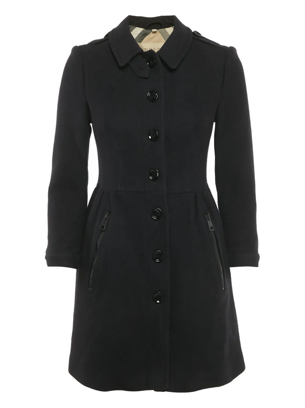 Burberry single-breasted coat - Nero