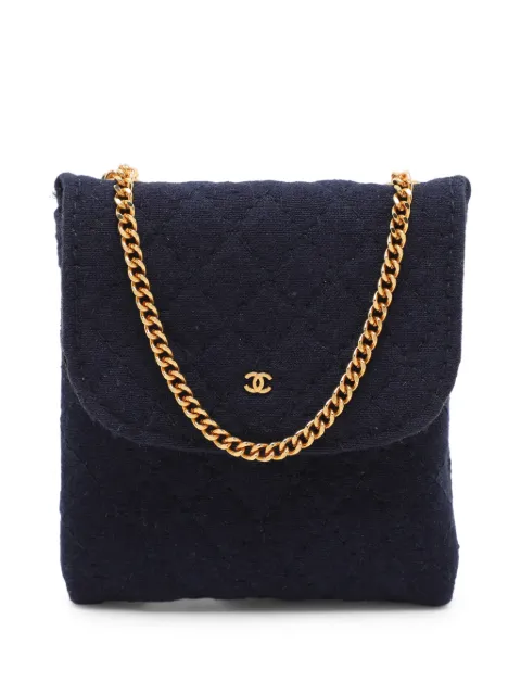 CHANEL Pre-Owned bolsa capitonada con cadena