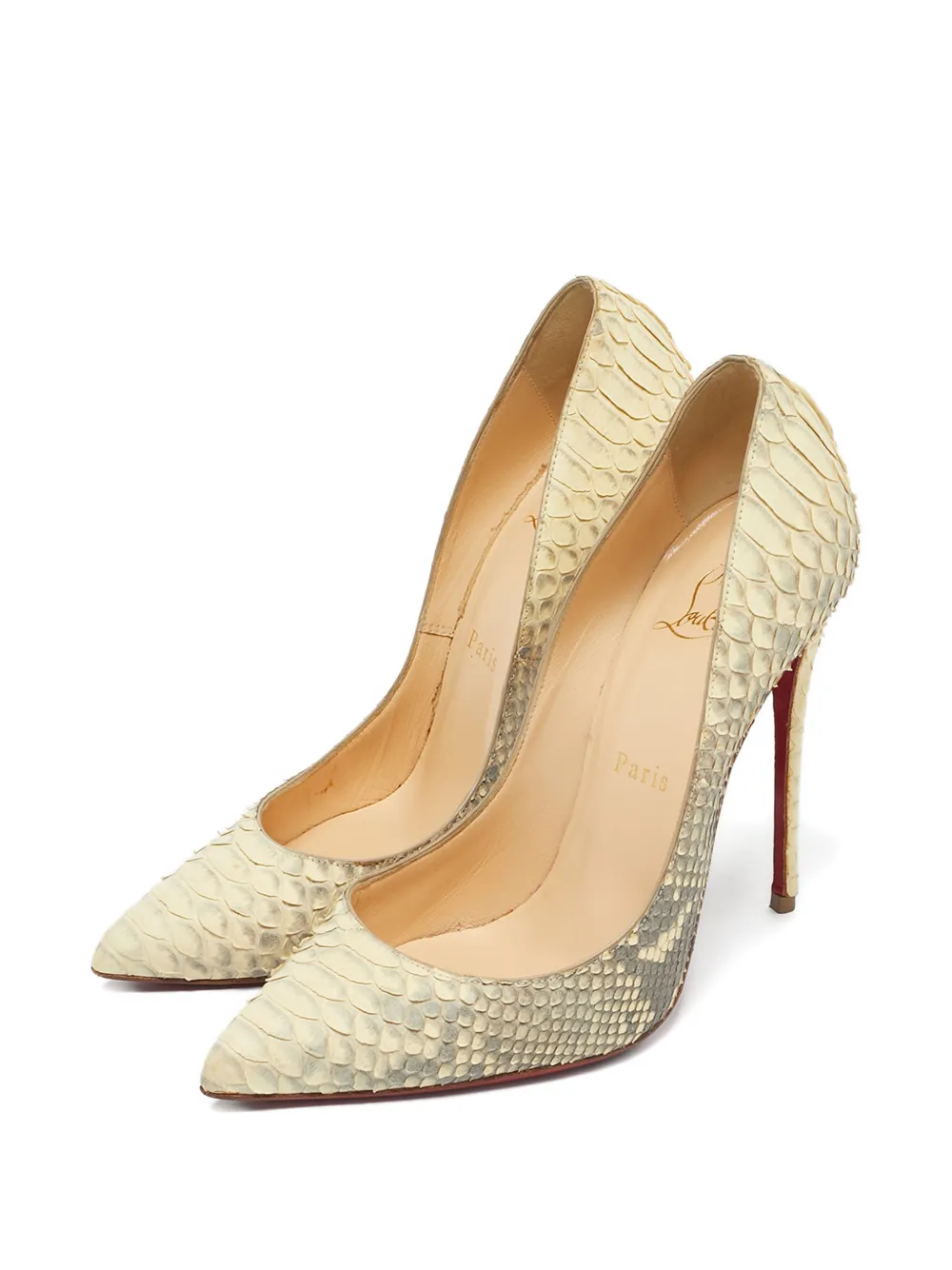 Christian Louboutin Pre-Owned Pigalle Follies python-leather pumps | Image 2