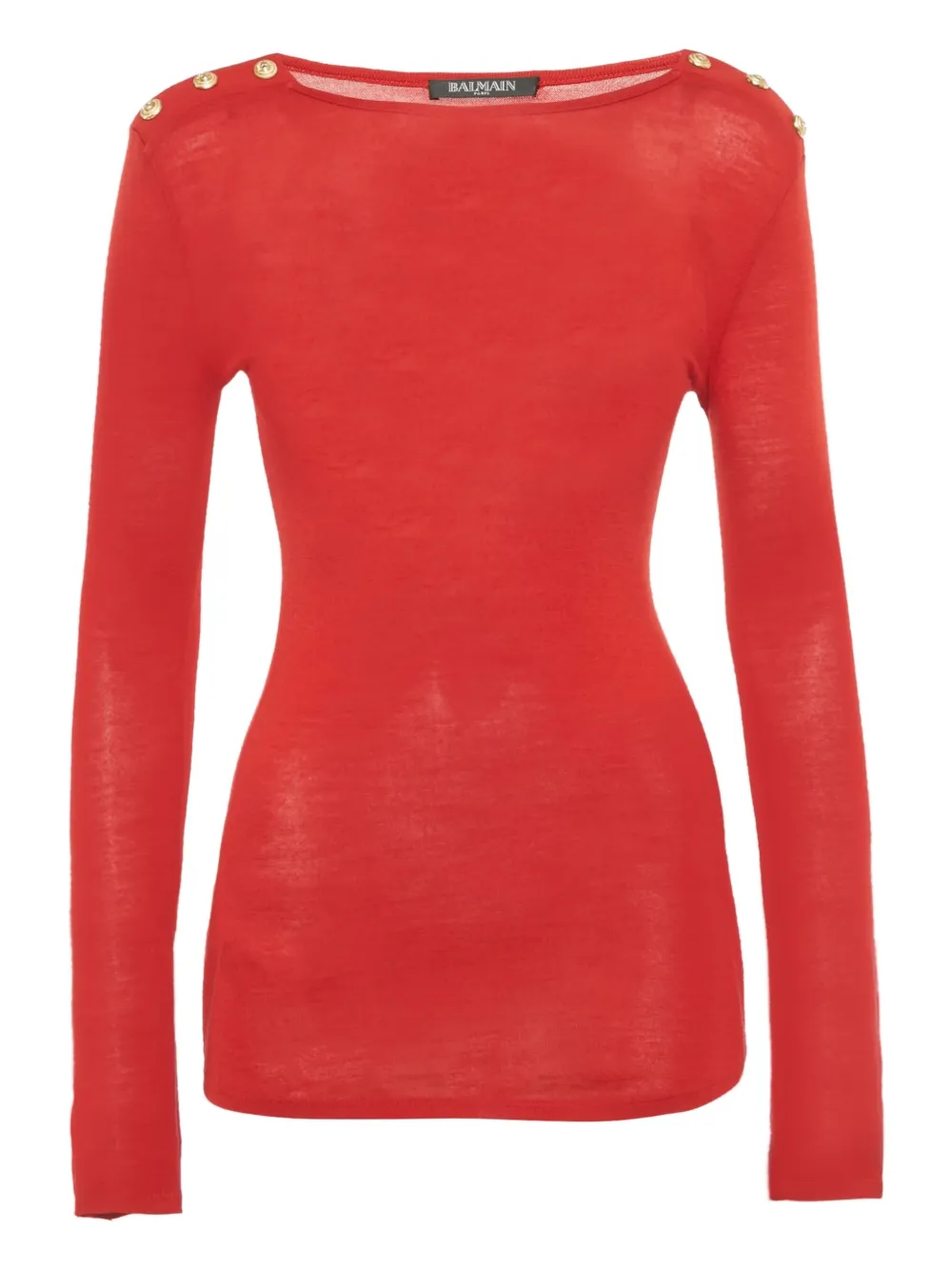 Balmain Pre-Owned long-sleeve T-shirt - Rosso