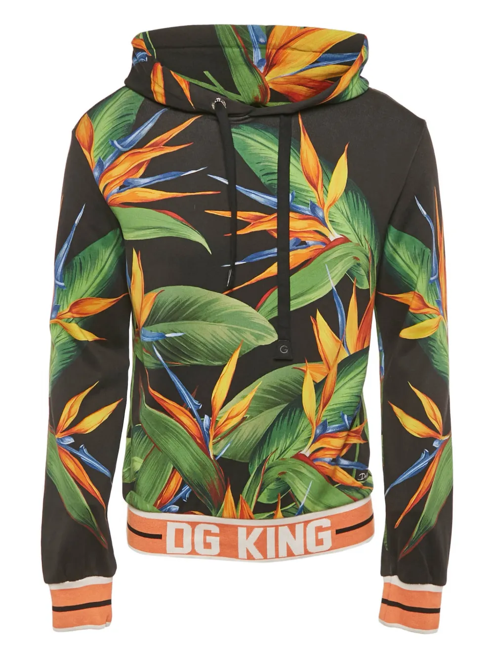 Dolce & Gabbana Pre-Owned floral-print hoodie - Nero