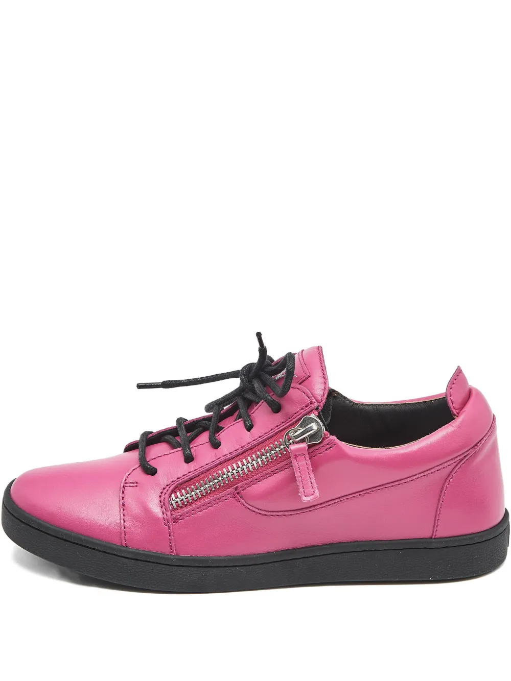 Giuseppe Zanotti Vintage Frankie leather zip sneakers - Rosa
