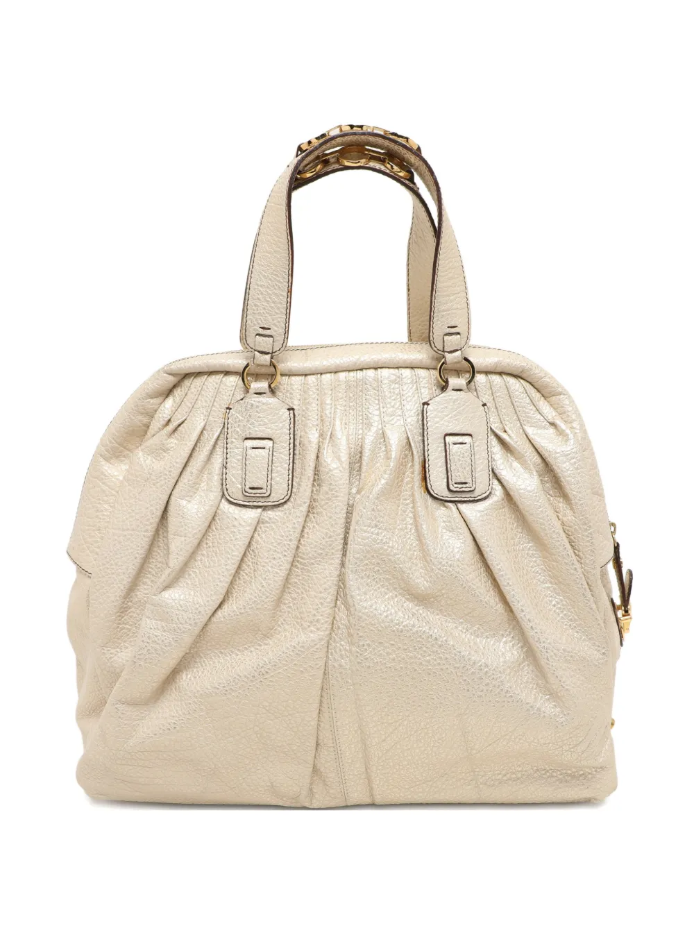 Roberto Cavalli Borsa tote media in pelle - Toni neutri