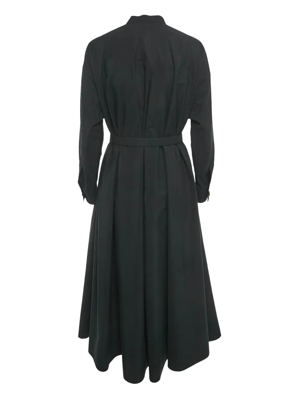 Gucci Pre-Owned poplin belted maxi dress - Zwart