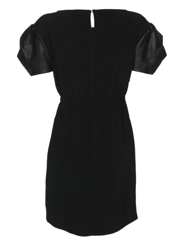 miu miu leather dress Miu Miu Mini Tank Dress in Blue & Bianco