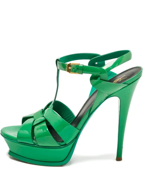 Saint Laurent Pre-Owned Tribute platform strap sandals