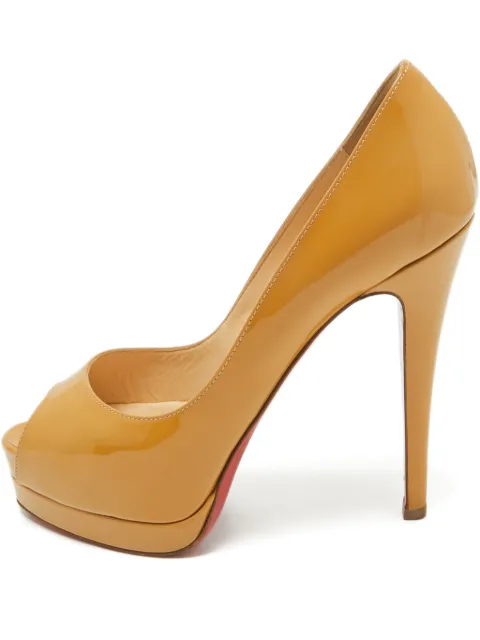 Christian Louboutin Pre-Owned peep-toe leather pumps