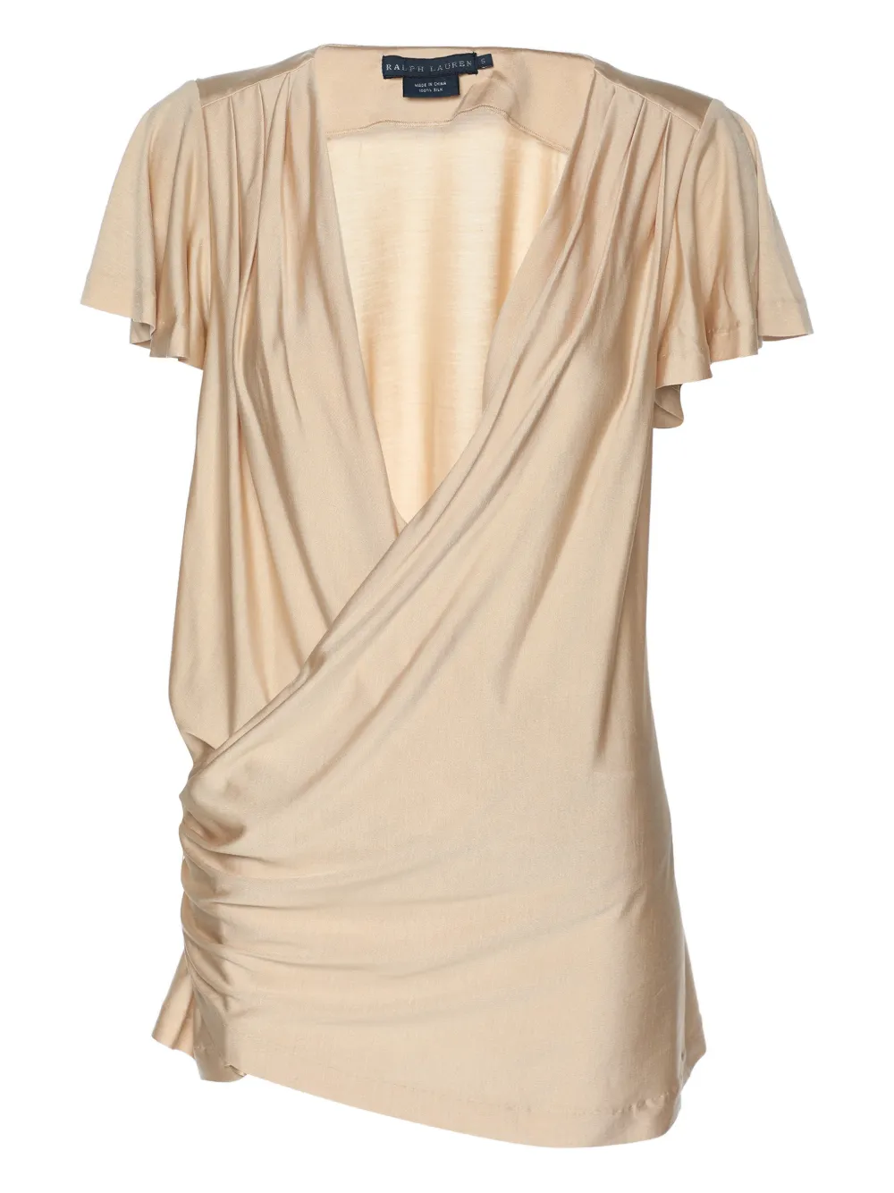 Polo Ralph Lauren draped silk blouse - Toni neutri