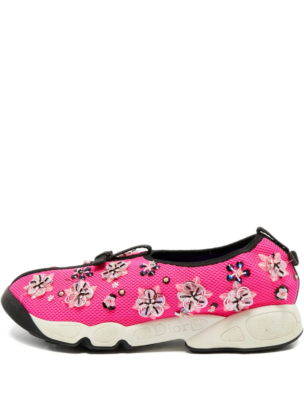Christian Dior Pre-Owned floral trainers - Rosa