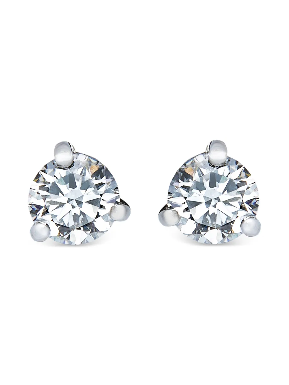 The Row Pre-Owned Lab Grown Diamonds solitaire stud earrings | Silver | Image 1