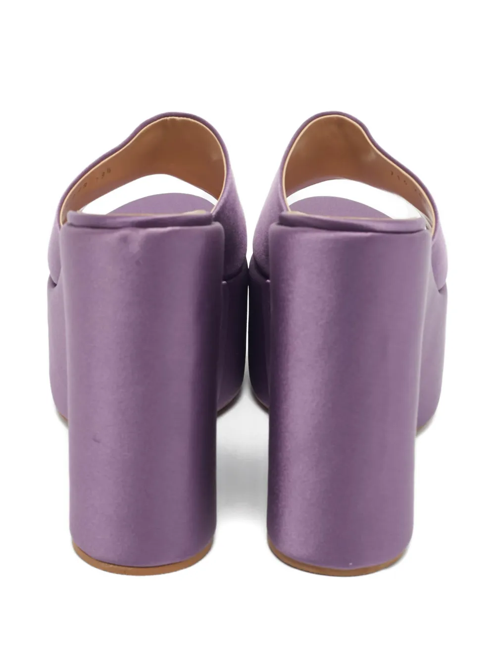 Casadei Vintage platform wedge sandals - Paars