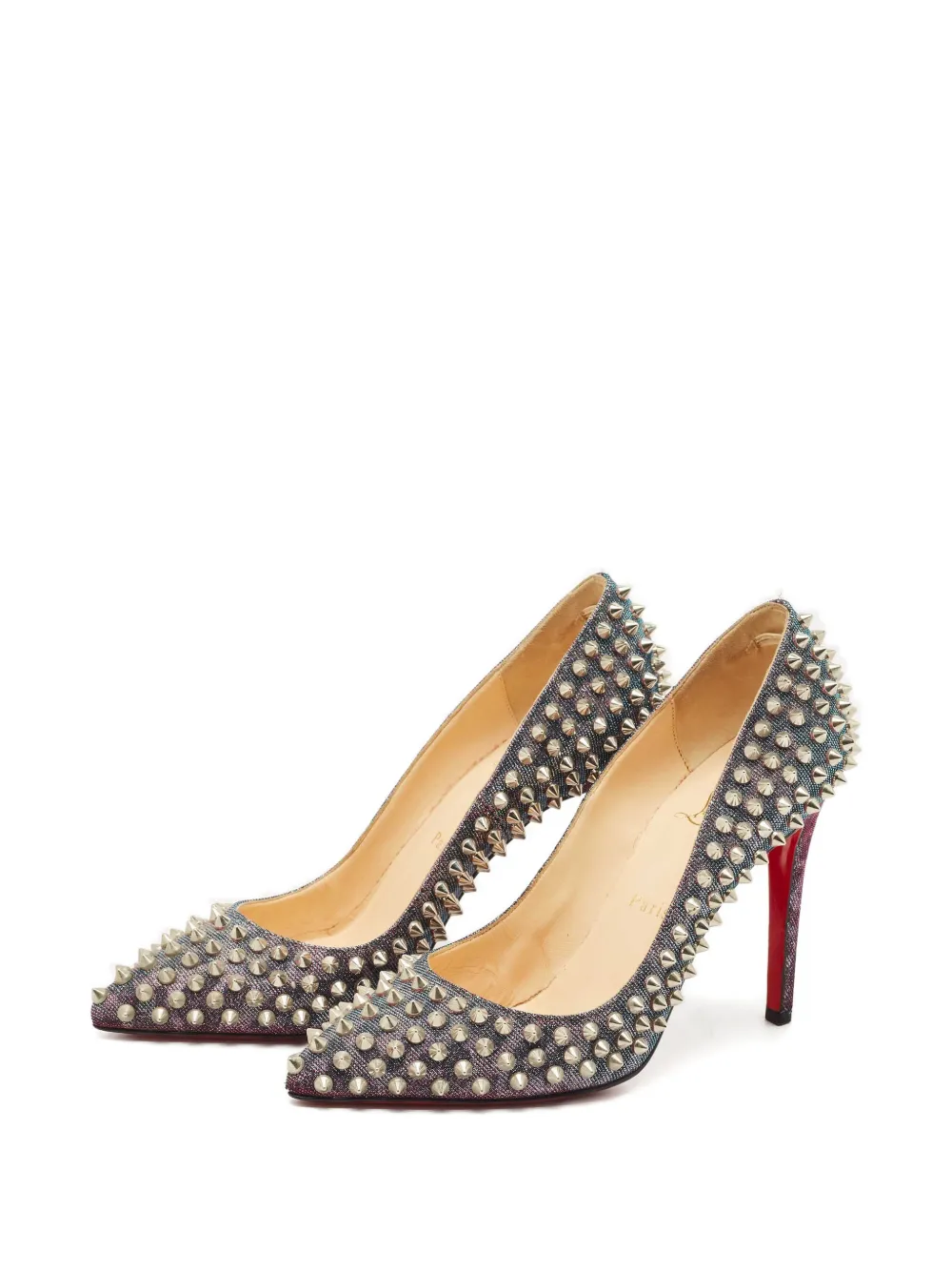 Christian Louboutin Pre-Owned Pigalle Follies Spikes pumps - Roze