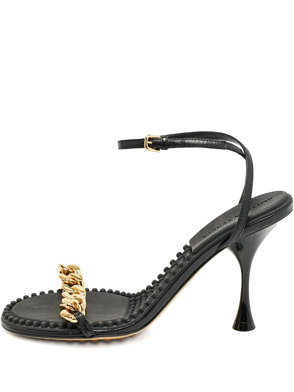 Bottega Veneta Pre-Owned dot chain sandals - Nero