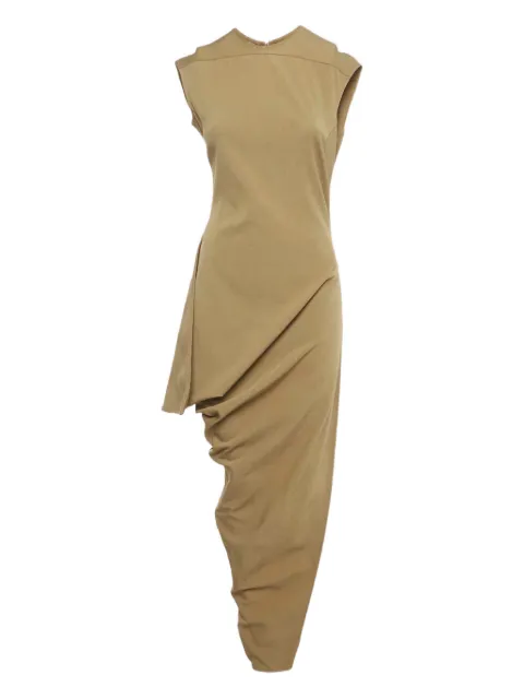 Rick Owens sleeveless asymmetric midi dress