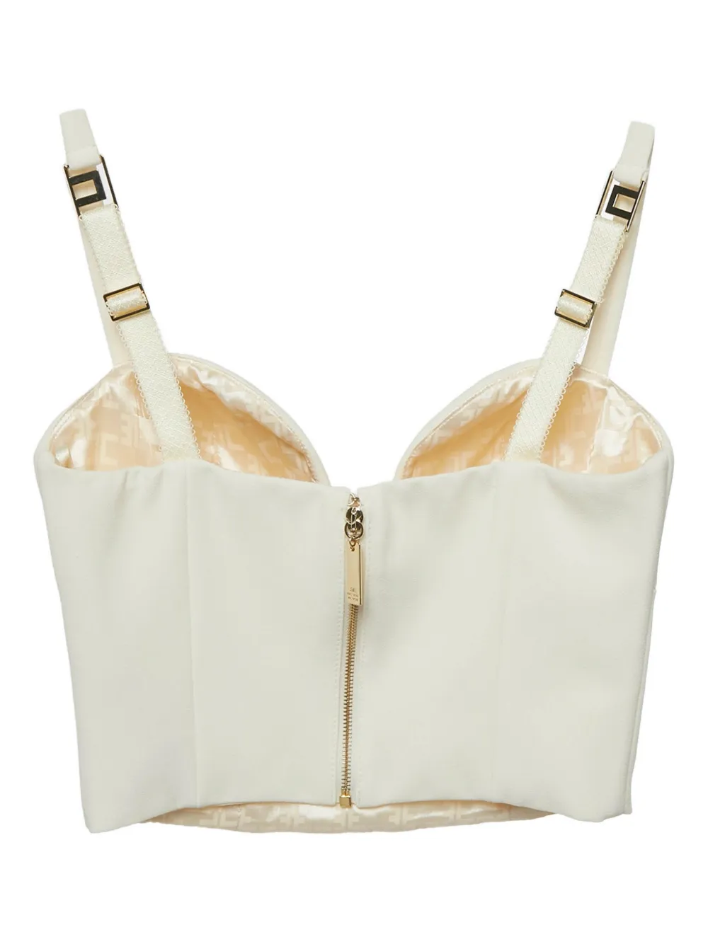 Elisabetta Franchi haut crop à encolure cœur | Image 2