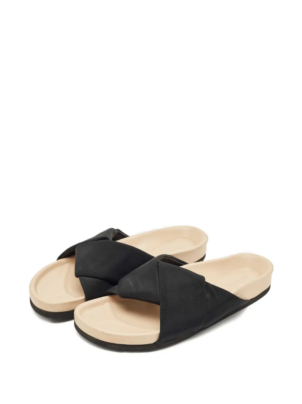 Celine Pre-Owned twist-strap slides - Zwart