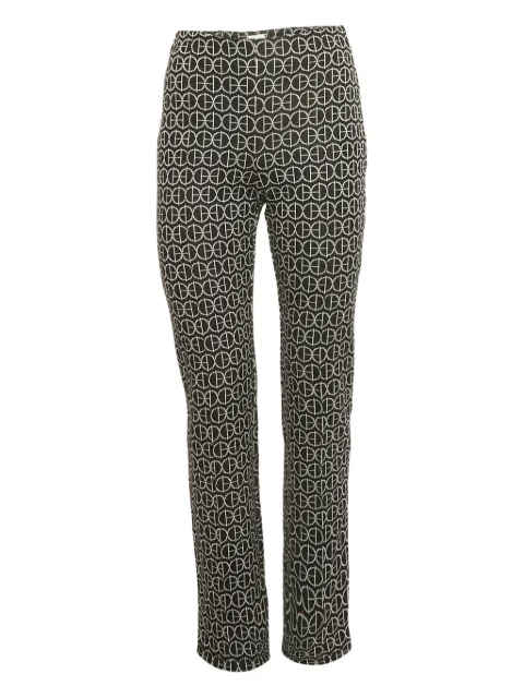 Hermès Pre-Owned Jacquard logo trousers